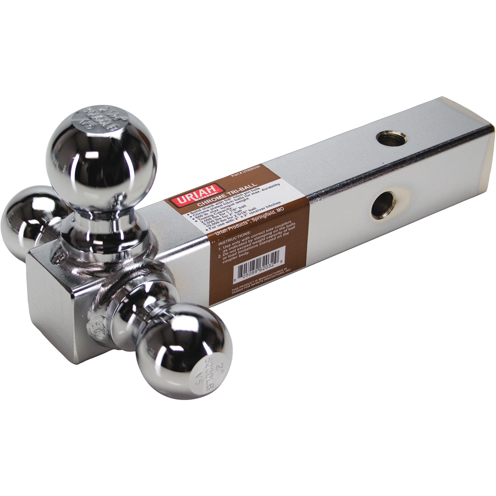 Uriah Products Tri-Ball Hitch, Model# UT620320